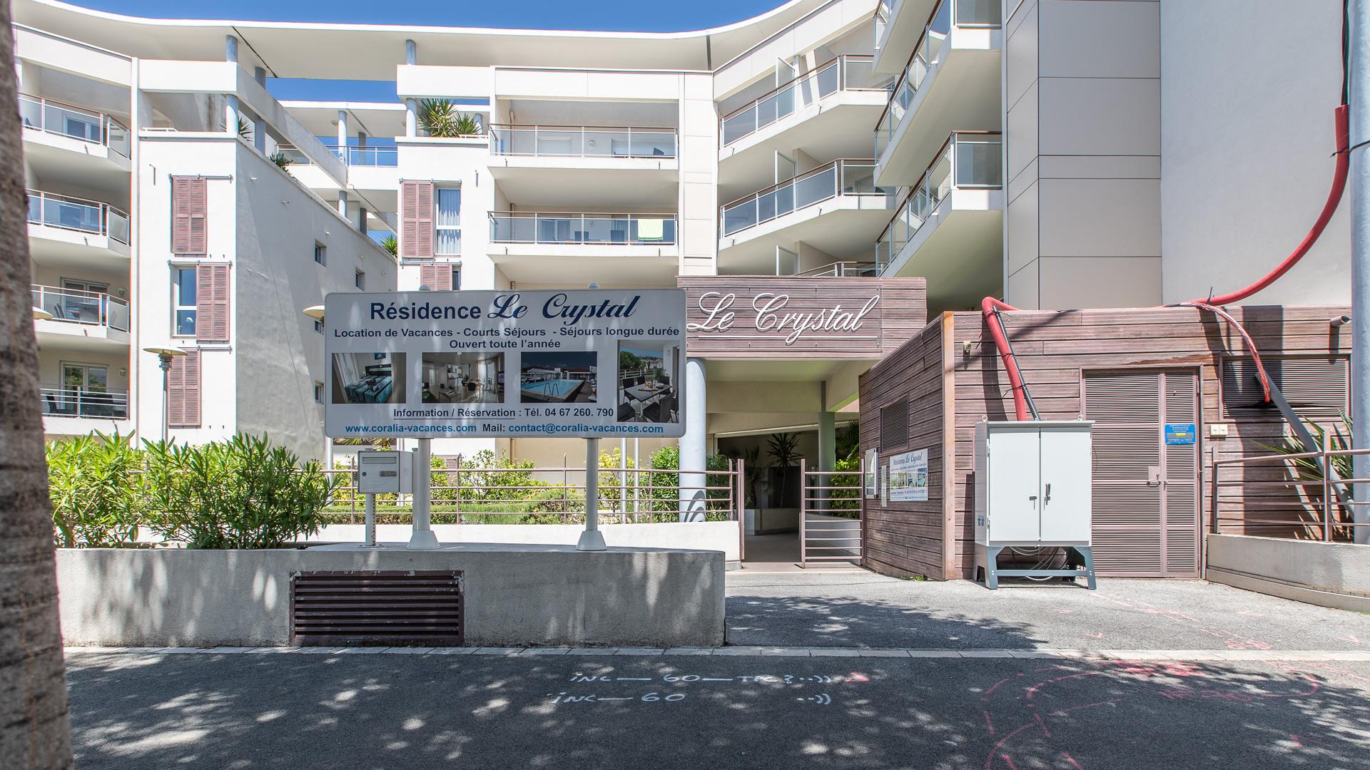 Vacanceole - Residence Le Crystal Cagnes-sur-Mer Zewnętrze zdjęcie